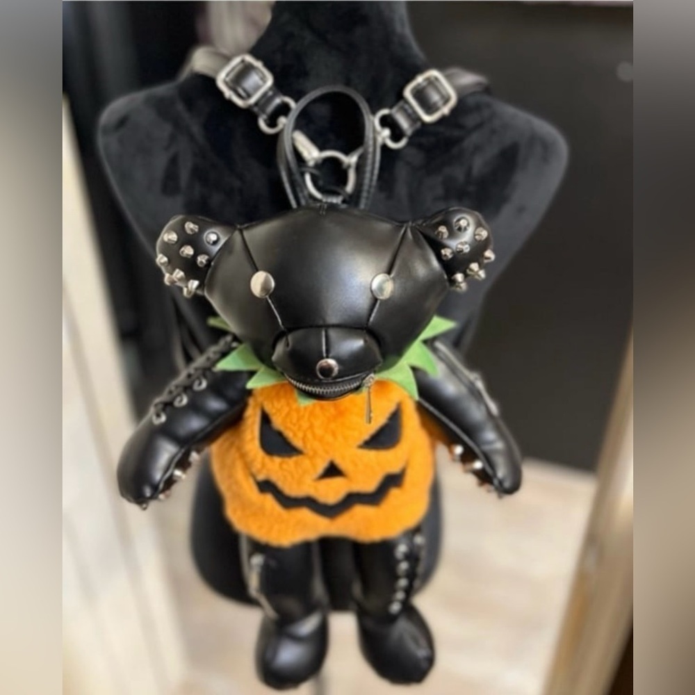 🖤🎃DOLLS KILL ADORABLE Jack O’ Tormented Teddy Backpack🖤🎃 NWT - Picture 4 of 16